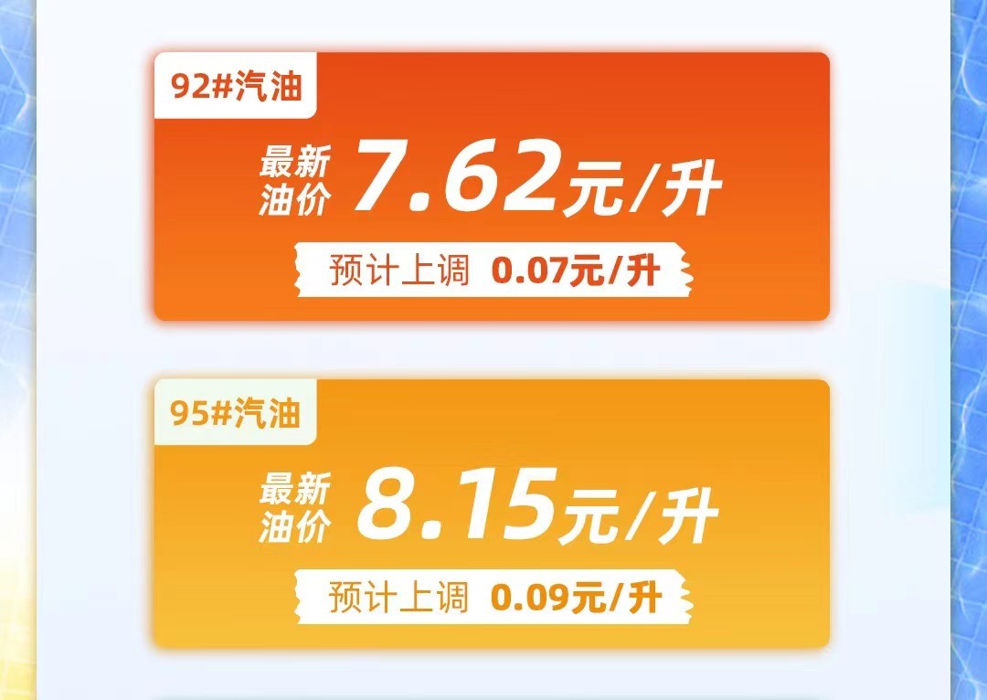 最新消息，油价上涨！