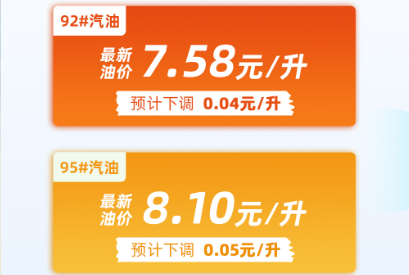 最新消息，油价下跌～